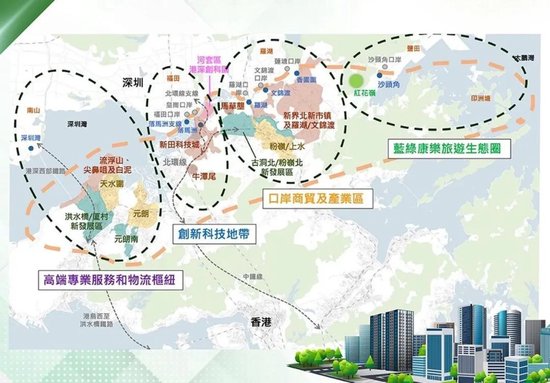 按照规划,北部都会区将在未来5年到10年内逐渐成形,并在20年内大致完成发展。