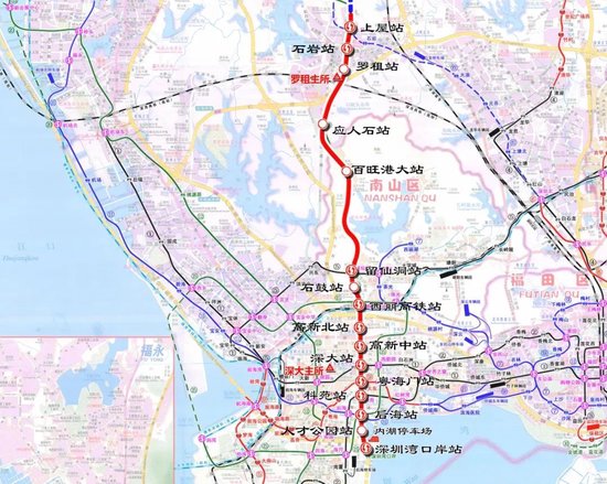 深圳地铁13号线。图源:深圳轨道交通(以实际建成为准)
