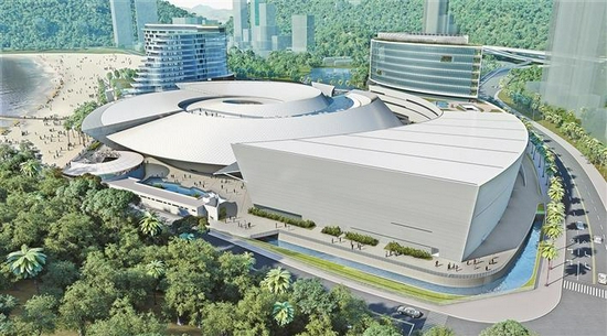 小梅沙片区改造后效果图。 (受访单位供图)