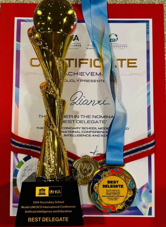 个人奖——best delegate(最佳代表)