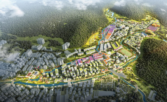 图为大望梧桐片区效果图(以实际建成为准)